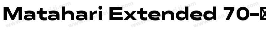 Matahari Extended 70字体转换